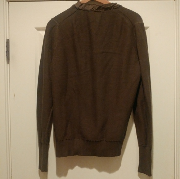 Chic Military Style J.Crew V-Neck Sweater! XL - Picture 3 of 7